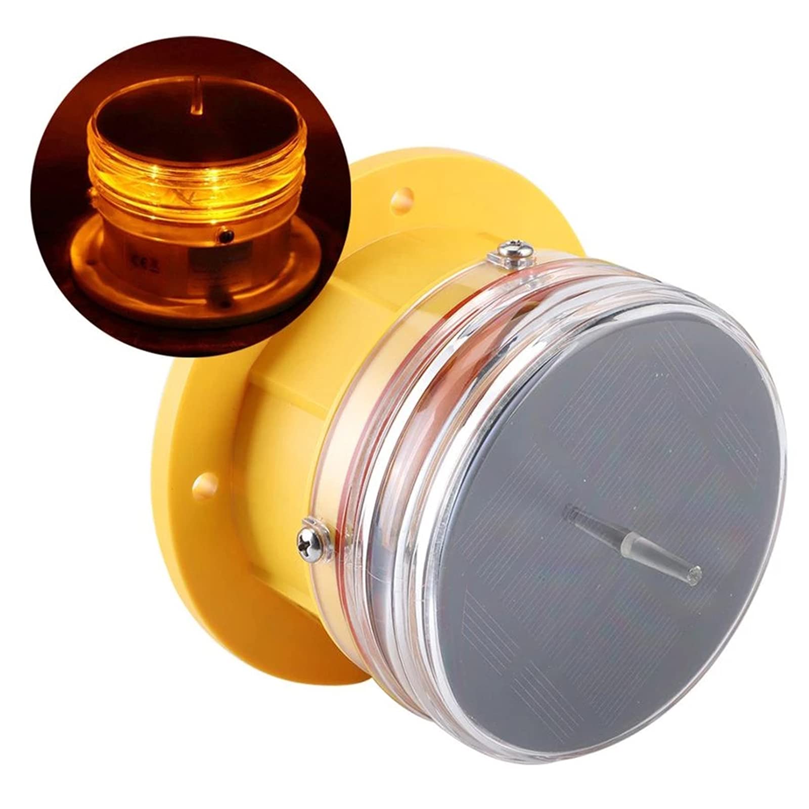 Voyant D'avertissement Marin à énergie Solaire, Lampe De Détection De Contrôle De La Lumière Intelligente Et étanche Pour La Pêche De Nuit / Bateaux