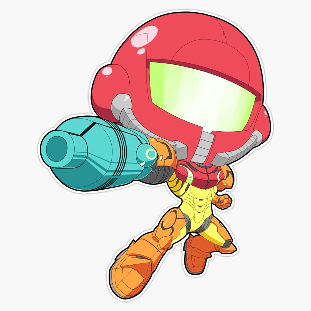 GenericMagnet Super Smash Bros. Samus Magnet Bumper Sticker Car Magnet Flexible Reuseable Magnetic Vinyl 5 inch (3772)