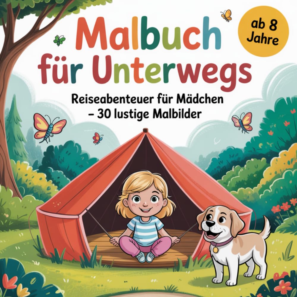 Malbuch für Mädchen ab 8 Jahren – Reisen, Entdecken & Ausmalen | 50 wunderschöne Ausmalbilder für kleine Weltenbummlerinnen: Kreatives Malbuch Reisen ... | Entdecke Sehenswürdigkeiten, Traumzie
