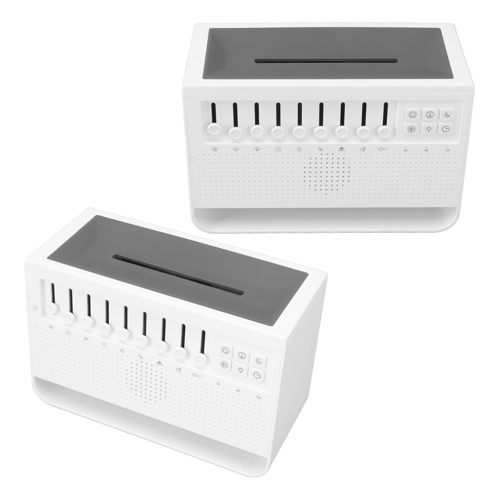 Diffuseur de Flamme à Bruit Blanc pour Une Atmosphère Relaxante, Une Aide au Sommeil et Un Confort avec Lumière pour la Maison ou Le Bureau