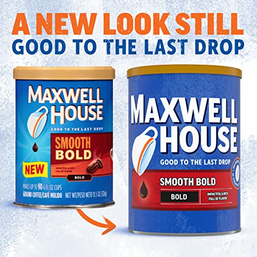 Image of Maxwell House Smooth Bold Dark Roast Ground Coffee (11.5 oz Canister)