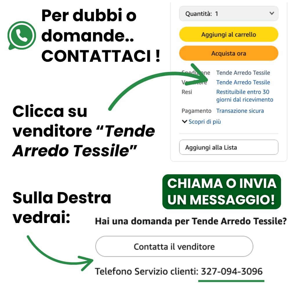 TENDE ARREDO TESSILE - Tenda a Rullo per Interni Predisposizione a Parete o Soffitto Made in Italy, con Catena a Comando Frizionata per Alzare-Abbassare (Night And Day, 120x300)
