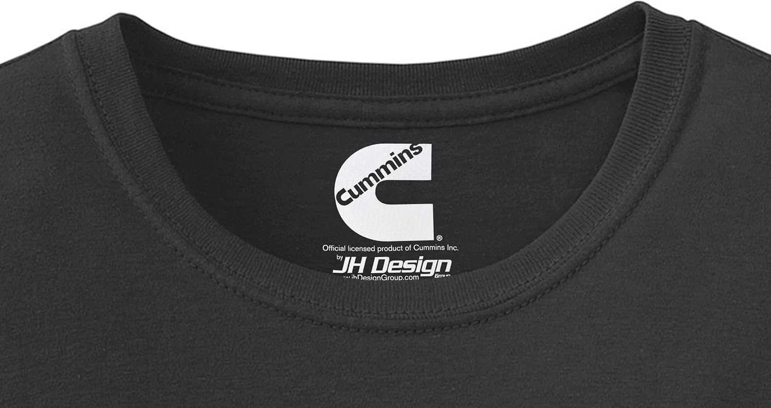 JH DESIGN GROUP Men's Cummins T-Shirt Diesel Logo Crew Neck Shirt in 2 Colors - Image 4