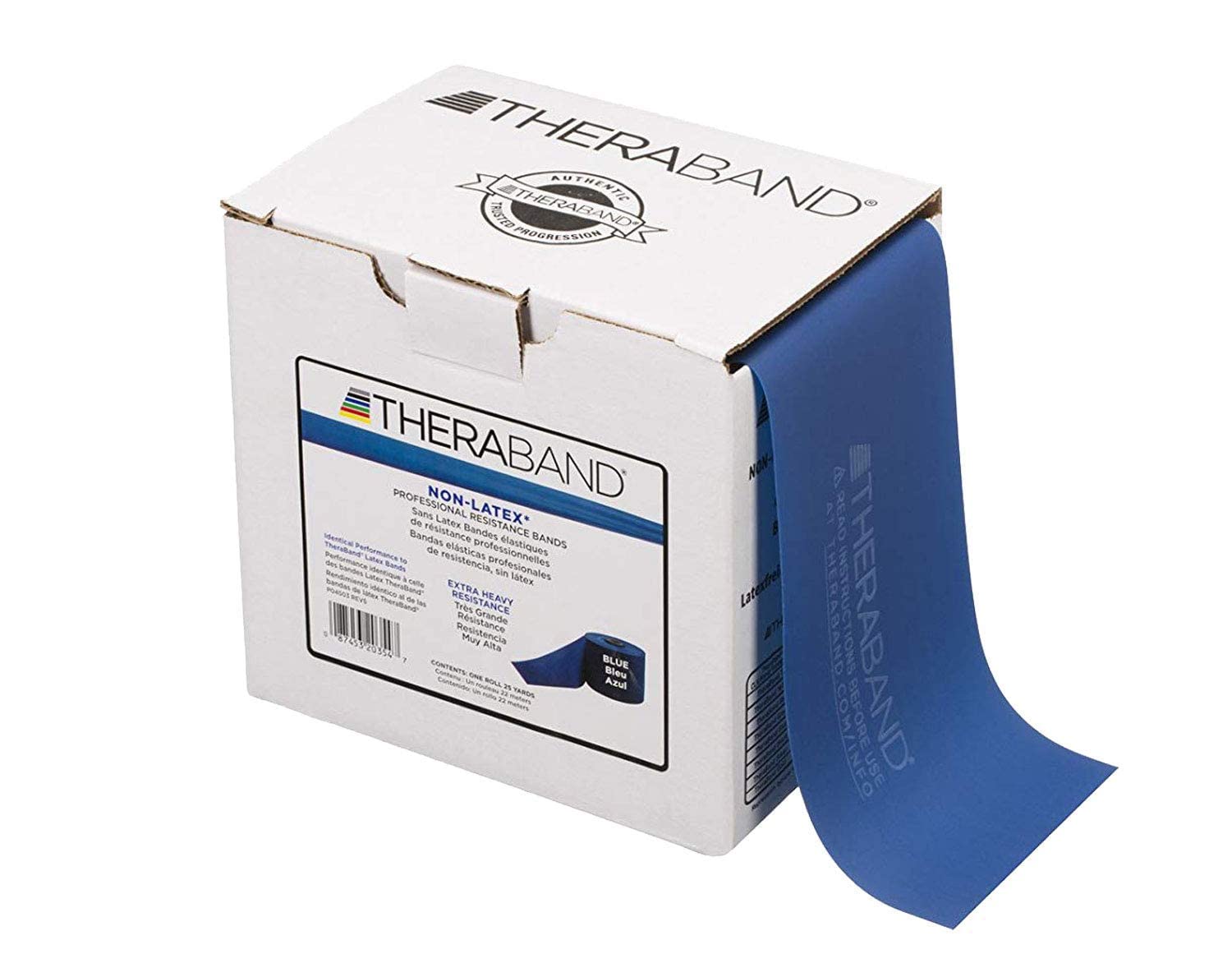 THERABAND Resistance Band 25 Yard Roll, Special Heavy Black Non-Latex Professional Elastic Bands for Upper & Lower Body Exercise, Physical Therapy, Pilates, & Rehab, Dispenser Box (Blue) (B0CN4NTJTL) Amazon Price History, Amazon Price Tracker