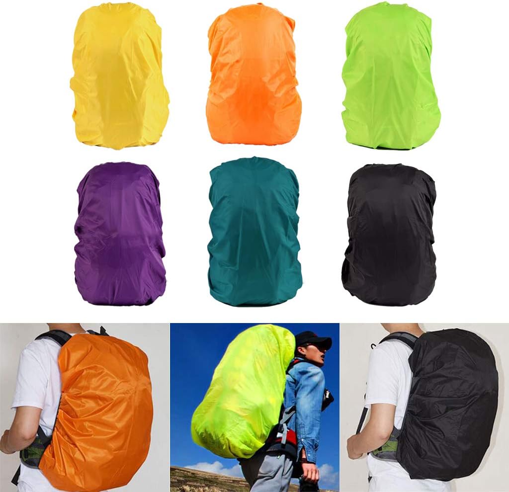 Rucksack Rain Dust Cover Waterproof Bag Back Travel Pack Backpack 35-40L - Choose Colors - Black