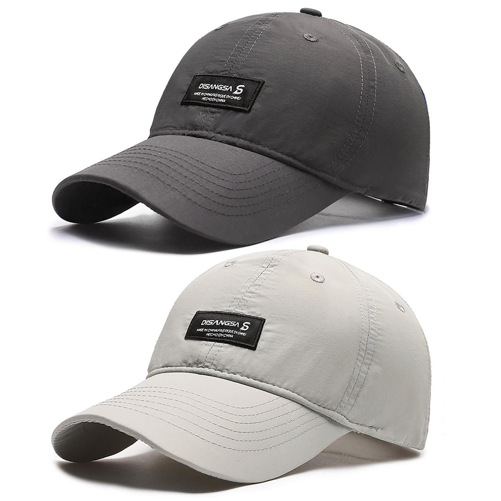 LCKEBT 2 Packs Gorras Verano Running Hombre Impermeable, Gorra de Béisbol Secado Rápido Protección Solar, Sombrero de Sol de Transpirable Ligeras Plegable para Senderismo Pesca Jungla — view 8