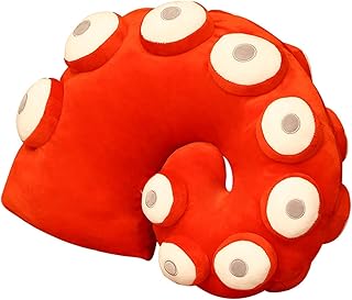Yoholto Octopus Tentacles Plush Pillow, Tentacles Stuffed Animal, Interesting Plush Gift for Kids Adults(17.7 * 13.7in,Red)