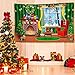 Blulu Merry Christmas Backdrop for Photography Scene Setters Banner Welcome Winter Snow Decorative Xmas Background for Wall Decoration Photo Props