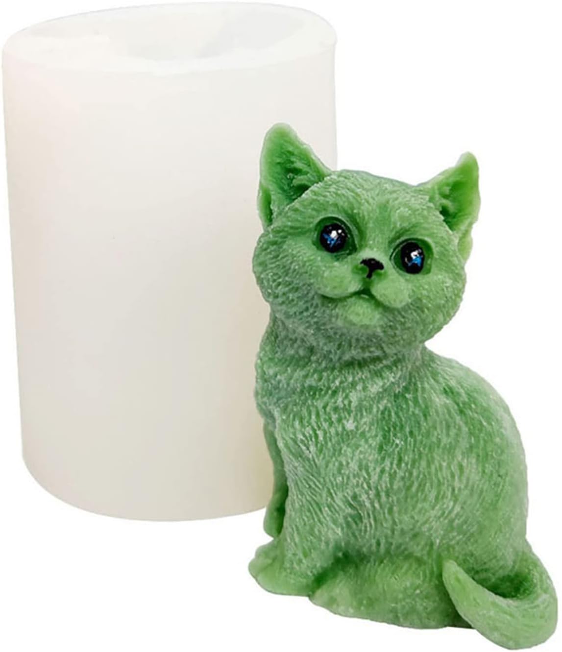 Animal Silicone Mould 3D Cat Shape Silicone Soap Mould Animal Casting Moulds Silicone Handmade Soap Mould DIY Silicone Mould for Making Cakes Soaps Fondant Cake Decoration Mould A
