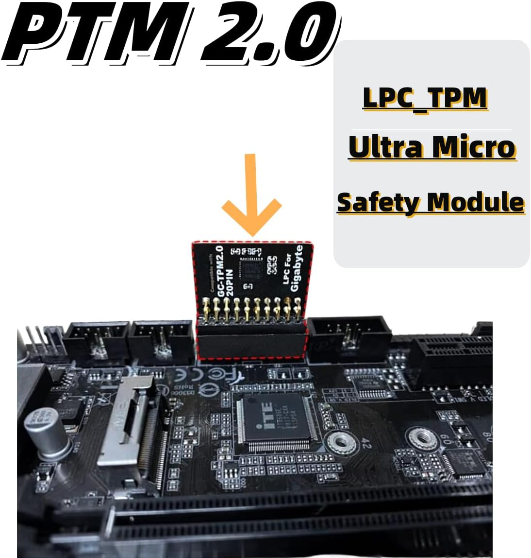 TPM 2.0 Module LPC 20Pin with SLB9665 Windows 11 Upgrade TPM Chip for Gigabyte Motherboard GA-Z170-D3H GA-Z170-HD3 GA-Z170-HD3P GA-Z170M-D3H GA-Z170X-UD3 GA-Z270X-UD5 GA-Z270X-Gaming 5