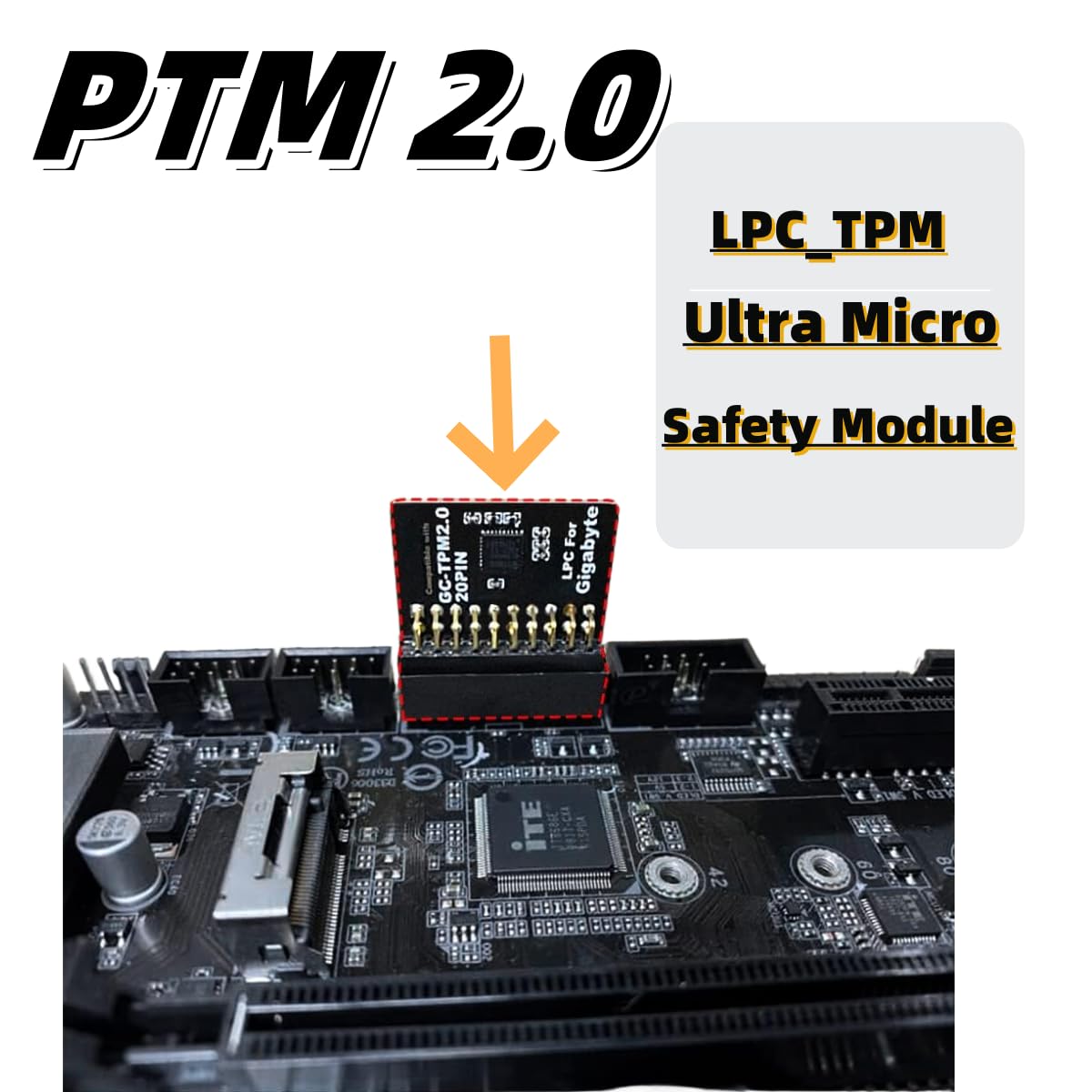 TPM 2.0 LPC Sicherheitsmodul 20pin SLB9665 – Komp Produktbild-Vorschau 4