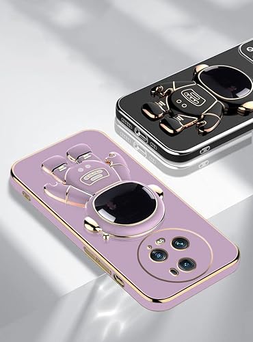 Miniatura 8 de Compatible con Honor Magic 5 Pro Funda con chapado creativo de astronauta de dibujos animados rosa, funda para teléfono Honor Magic 5 Pro, funda de