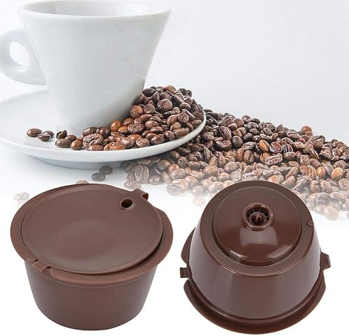Miniatura 3 de Fdit Juego de tazas de filtro de cápsulas de café recargables reutilizables con cepillo para cuchara, filtro de malla de acero inoxidable, adecuado