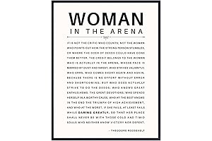 Women In The Arena Wall Art - Empowering Quote
