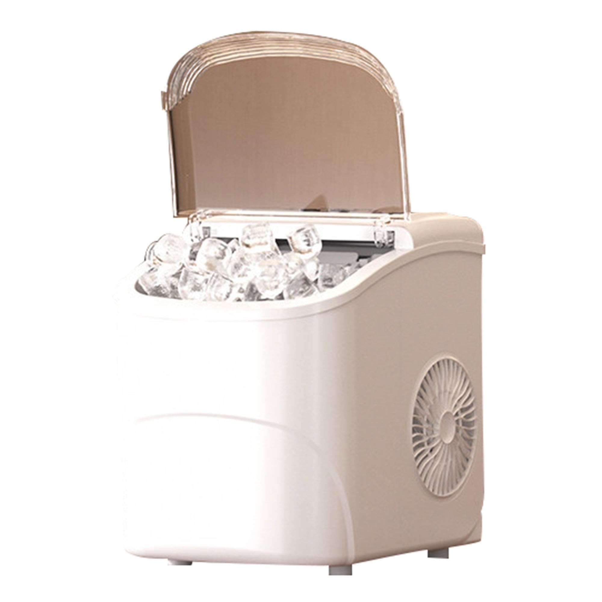 Produttore Di Ghiaccio Domestico, Mini Produttore Di Ghiaccio, Dimensione Regolabile, Sensore Infrarosso, Basso Consumo, 15 Kg/giorno, Autopulente, Casa, Feste, Camper, Uffici(B)