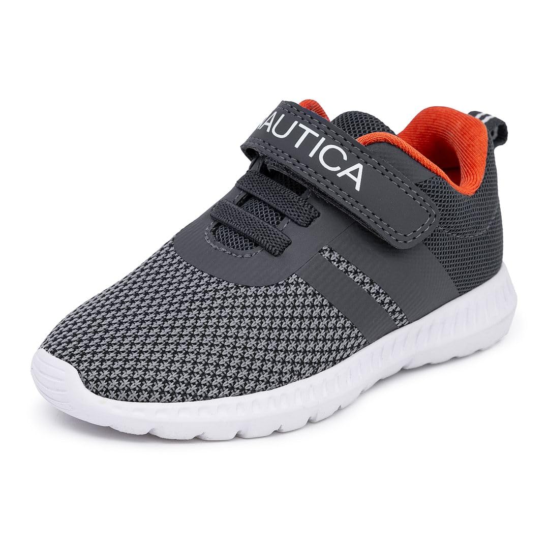 Nautica Kids Fashion Sneaker Athletic Running Shoe with One Strap |Boys - Girls|(Toddler/Little Kid)