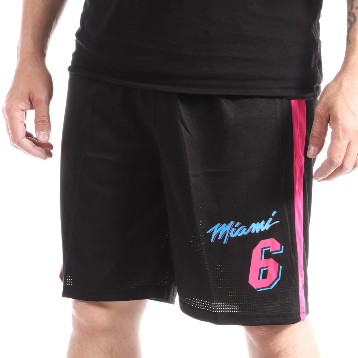 Sport zone Men's Black Basketball Shorts Miami, Black, M