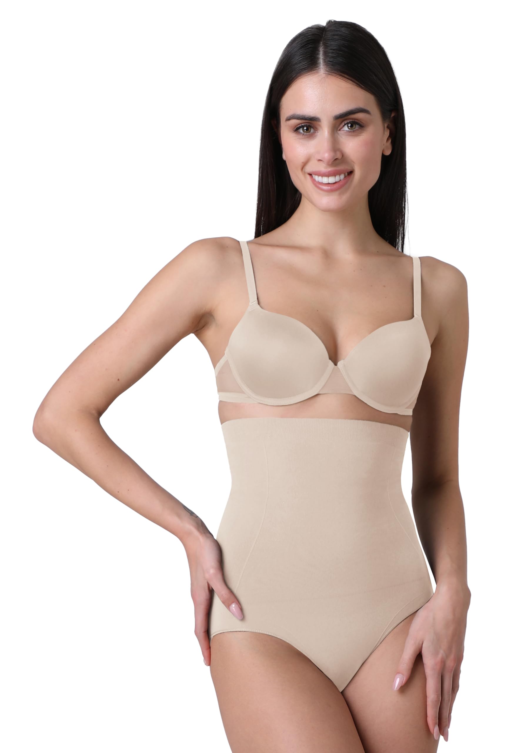 Lovable Guaina Modellante Vita Alta Seamless | Microfibra Tecnica Stretch Senza Cuciture | Effetto Contenitivo Invisibile | Silhouette Shaping Donna