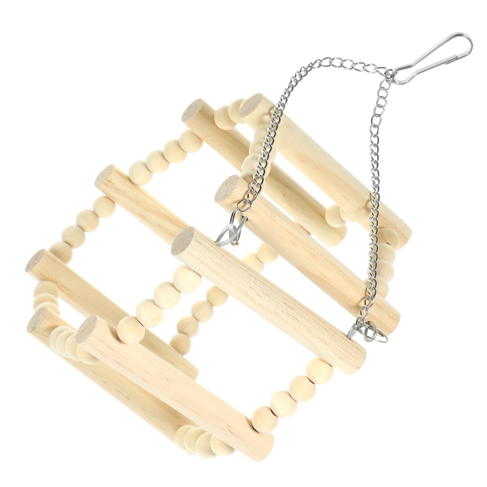 Mikikit Suspending Parrot Swing Durable Bird Perch for Parakeets Funny Bird Bite Resisting Design for Creating Joyful Atmosphere