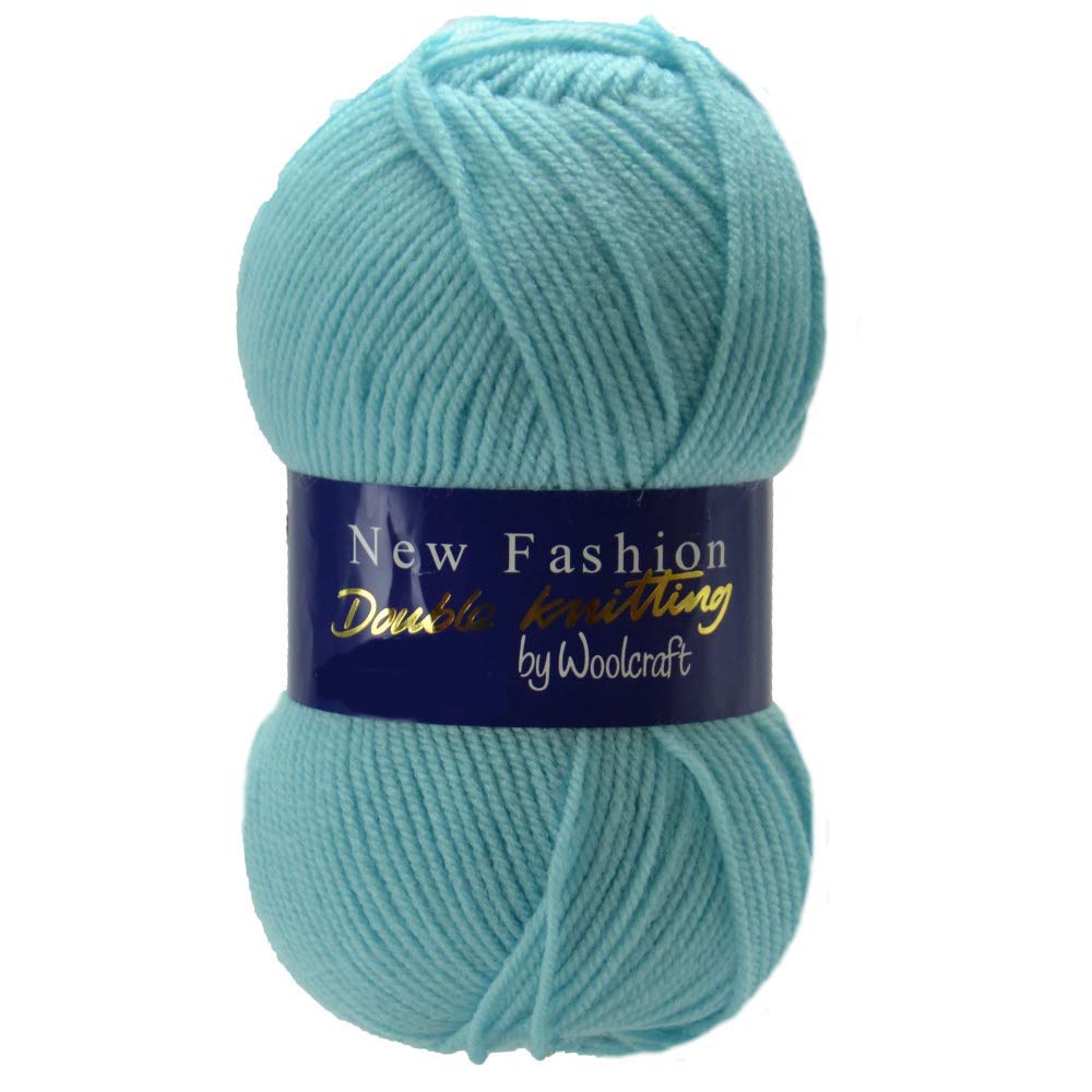 5 x 100g Woolcraft Dk Double Knitting Wool, Yarn (5 x 100g Turquoise 6f20)