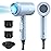 Slopehill Professional Ionic Hair Dryer, Powerful 1800W Fast Drying Low Noise Blow Dryer with 2 Concentrator Nozzle 1 Diffuser Attachments for Home Salon Travel (Matte Blue)