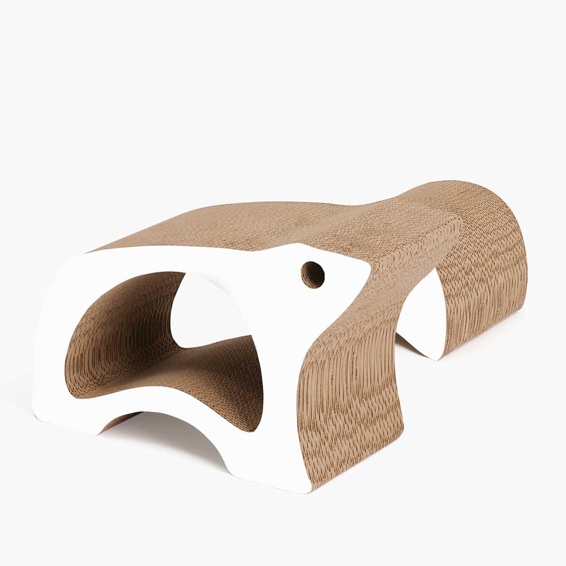 Catit Rascador Zoo - Oso Polar 2 en 1, Blanco