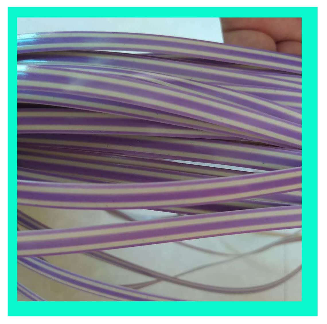 OUdini Plastic Rattan Plastic Pe Wicker Repair Material Synthetic Rattan Weaving Material for Woven Repair/Z/8Mm*1.1Mm