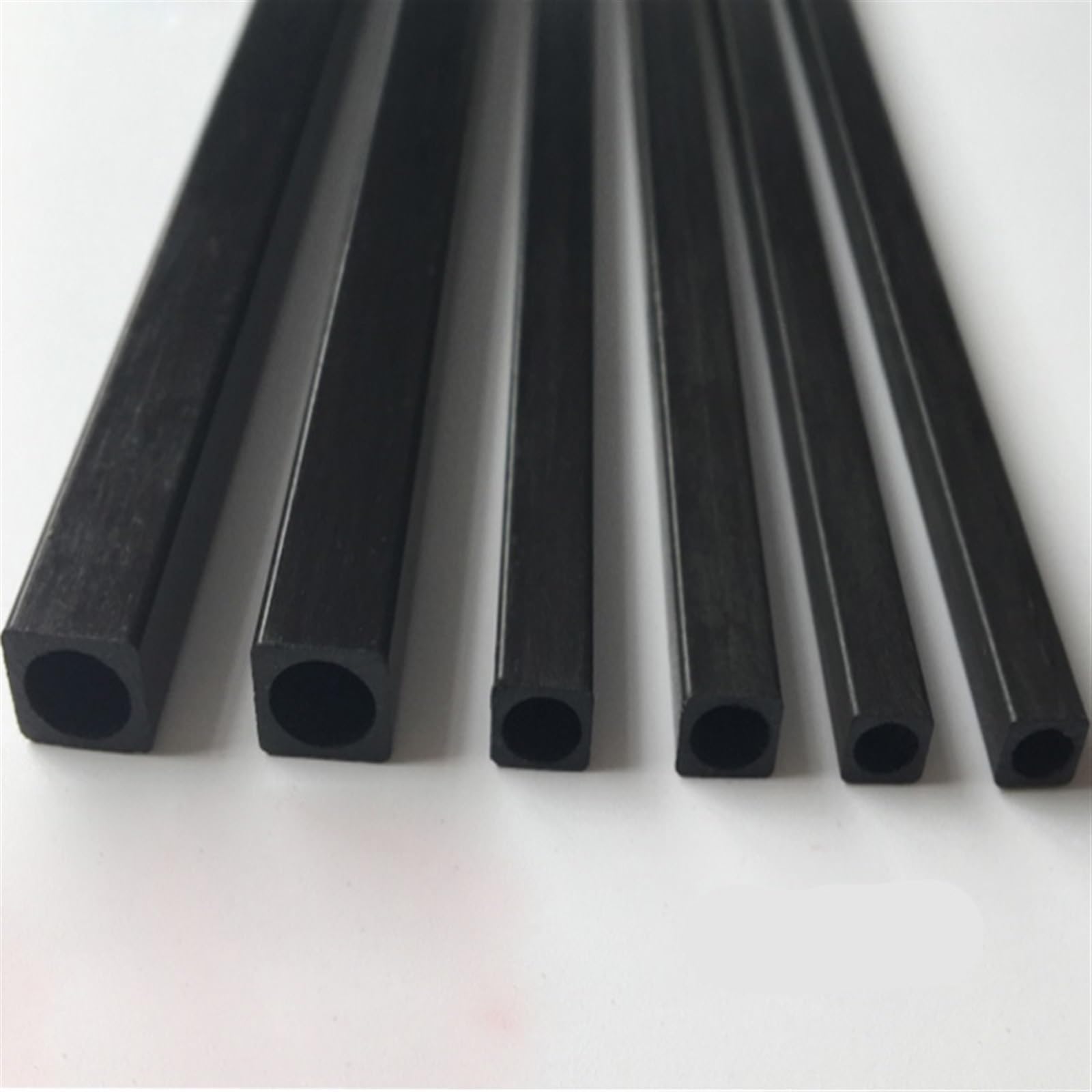 10 pcs RC Model Accessories Carbon Fiber Square Tube Length 500mm Multi-Size OD 2mm 2.5mm 3mm 4mm 5mm 6mm 8mm 10mm 3K Carbon Fiber Square(5x5x4x500mm)
