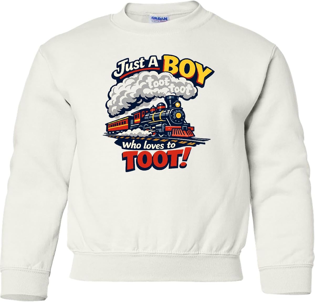 inktastic Train Lover Boy Youth Sweatshirt