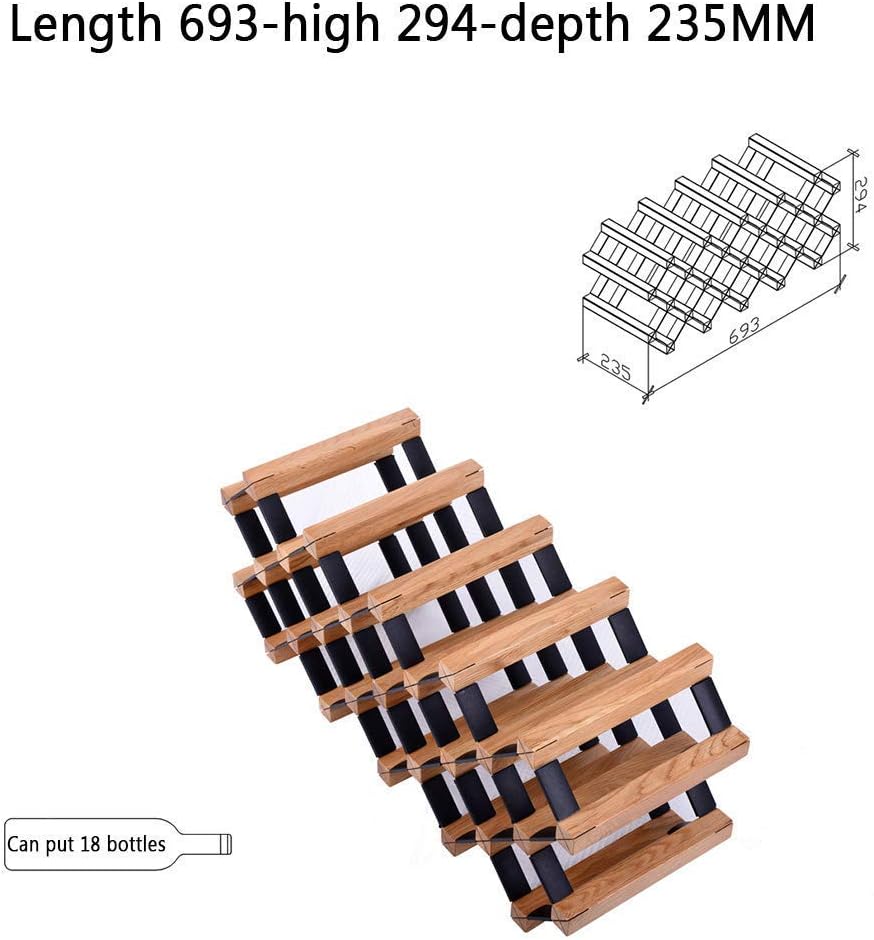 Stemware Racks Wine Rack Wood Solid Wood Living Room Room Living Room Decoration European Cabinet Shelf Restaurant Put 18 Bottles of Red Wi