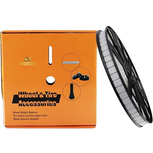 YIZBAP Wheel Weights Gray 1/4 OZ, 5kgs/11lb/Roll, 715pcs, with Strong Adhesive. 0.25 Ounce Stick on Wheel Weights for Cars, Trucks, SUVs, Motorcycle and Others