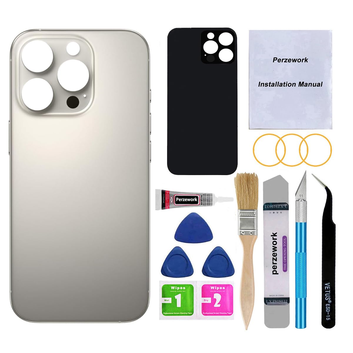 Amazon.com: Perzework OEM Rear Back Glass Replacement for iPhone