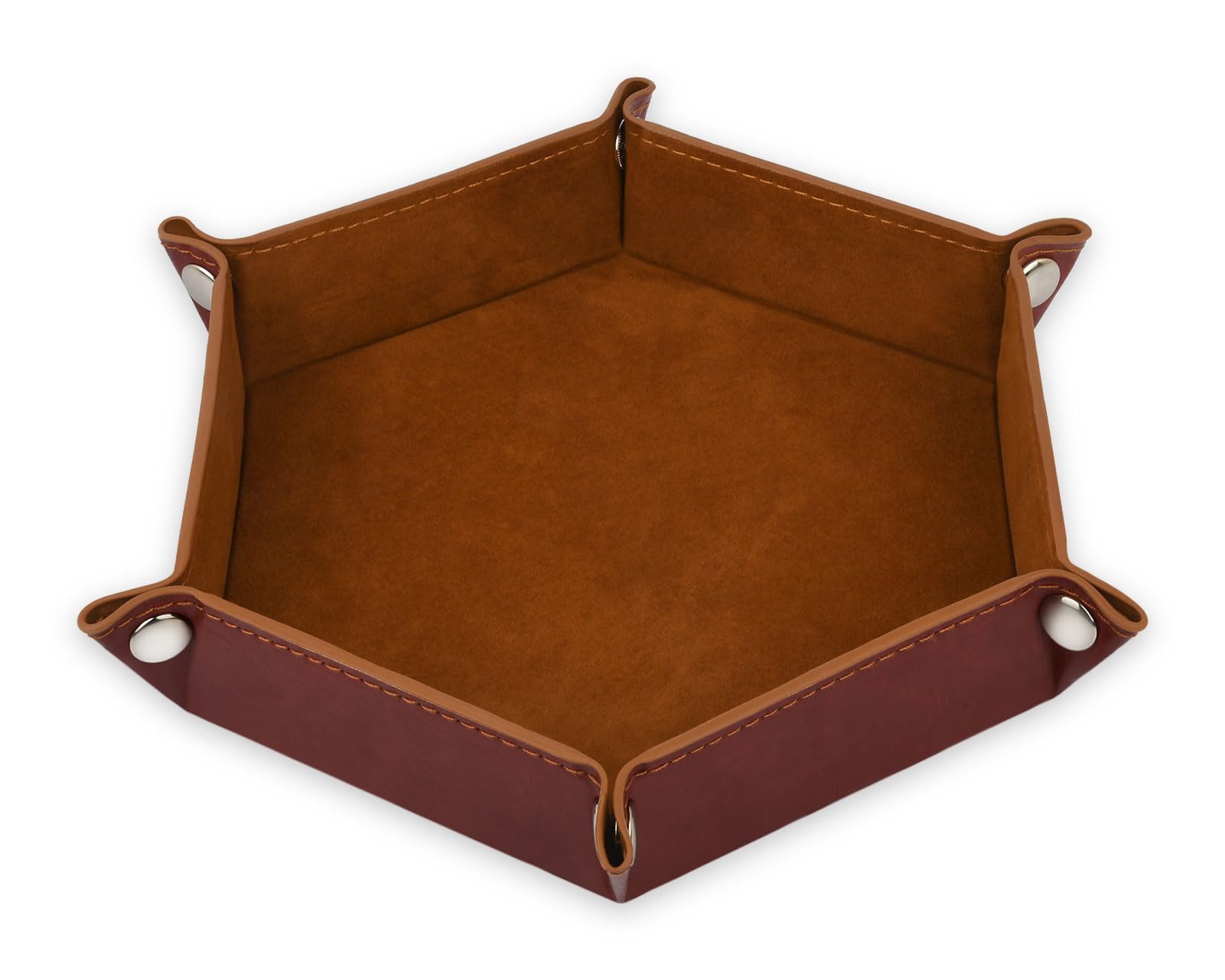 ds. distinctive style Dice Holder Leather DND Dice Case Foldable Dice Tray Dungeons and Dragons Storage Tray for Tabletop Game