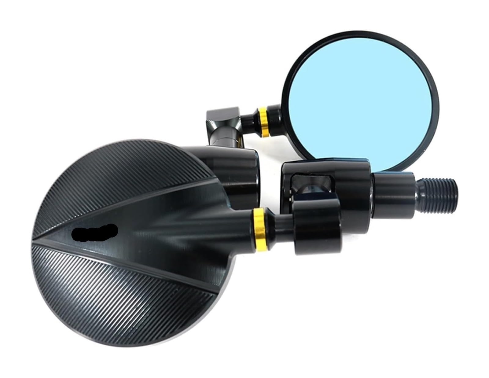 Motocicleta para Yamaha Tmax500 2001-2011 Tmax530 2013-2021 Tmax560 Motocicleta Espejos Manillar Lateral Retrovisor Espejo Retrovisor(Oro)
