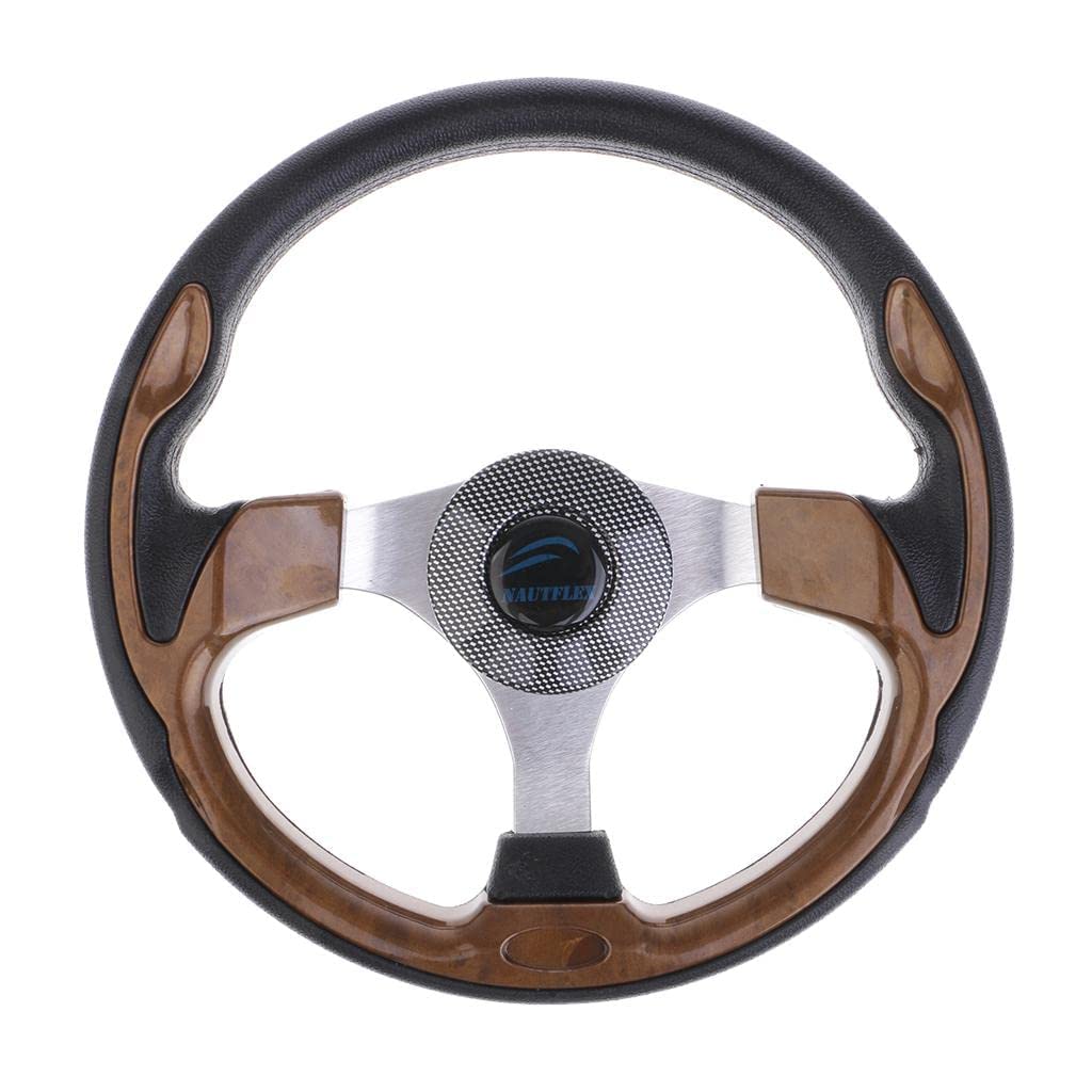 zalati Volante a 3 razze con impugnatura in schiuma per barca da 3/4" Marine - 32cm