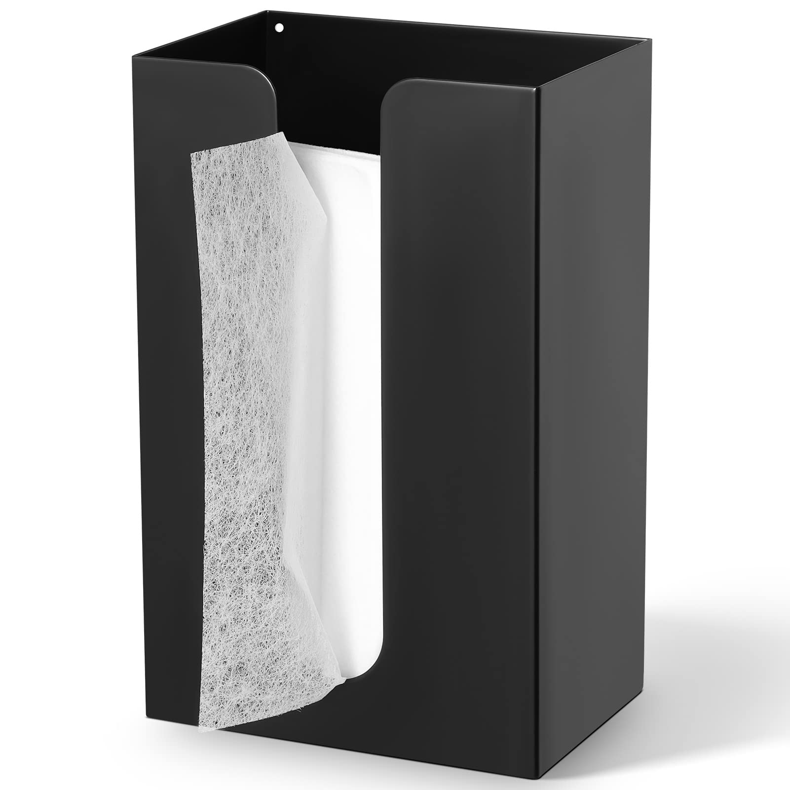 SUBEKYUMagnetic Dryer Sheet Holder for Laundry Room,Dryer Sheet Container,Iron Dryer Sheet Dispenser for Laundry Storage and Organizition, Wall Dryer Sheet Box,Fabric Sheet Holder,Black