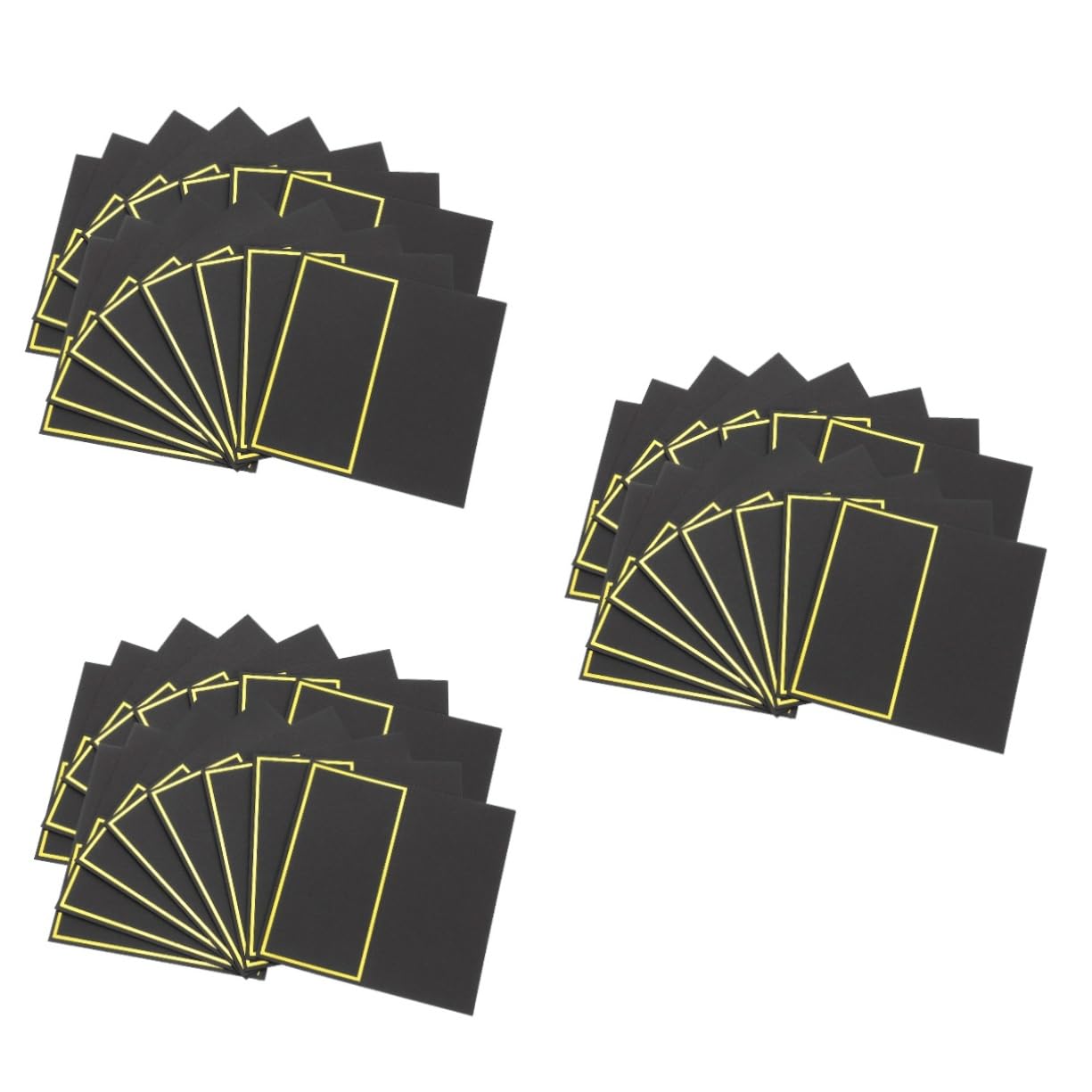 3 Sets Blanko-hochzeitsschilder Einfacher Tischkartenhalter Für Grußkarten Für Partys 50 Stück * 3