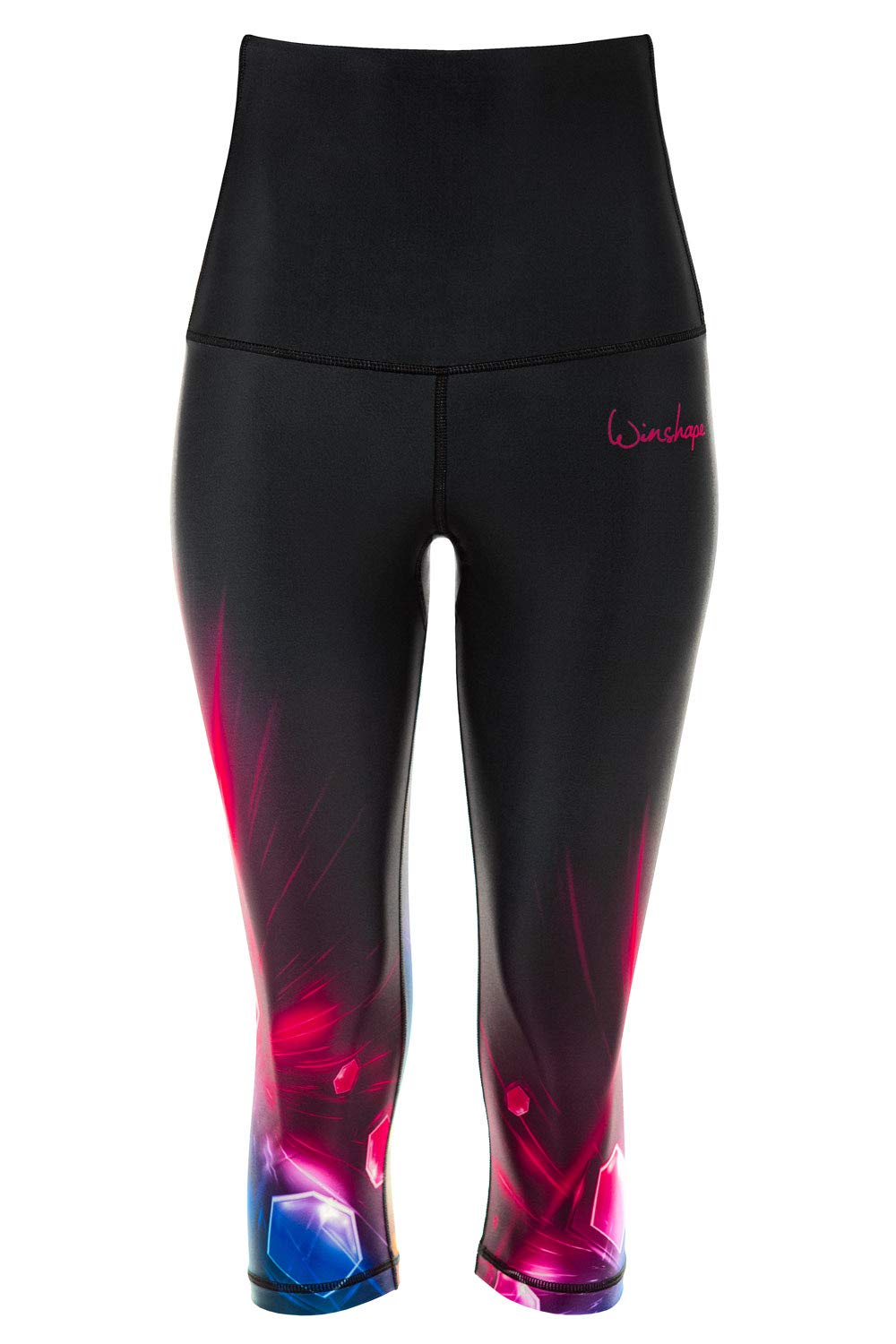 WINSHAPE Winshape Damen Functional Power Shape 3/4-tights Leggings Anti-rutsch "High Waist" Hwl202, Cosmic, Winshape Slim Style Fitness Freizeit Sport Yoga Workout - ¾ legginsy Kobiety