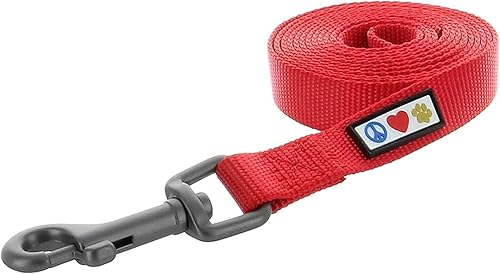 Miniatura 7 de Pawtitas Paquete económico  Arnés para perro pequeño + collar para perro pequeño + correa para perro extra pequeñapequeña de 6 pies, juego rojo