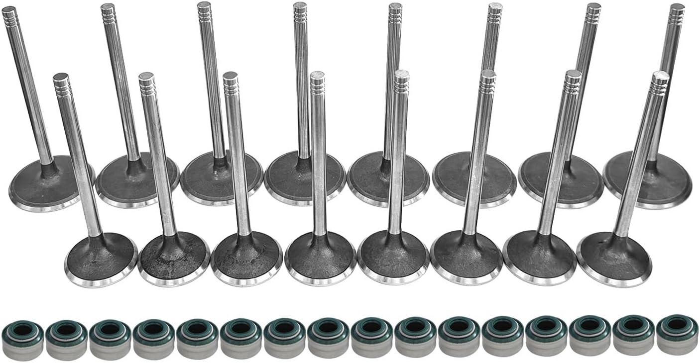 New Engine Intake Exhaust Valves Kits w/Valve Seals for 2011-2024 Chrysler, Dodge, Ram, and Jeep 6.2L 6.4L V8 HEMI, Replace 5038331AB 5038332AB