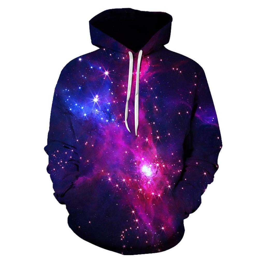 Uomo/Donna Colorful Galaxy Felpe con Cappuccio tascabili Stampate in 3D