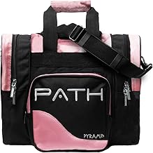 Pyramid Path Pro Deluxe Single Bowling Ball Tote - Holds One Ball, One Pair Shoes Up to Mens 15