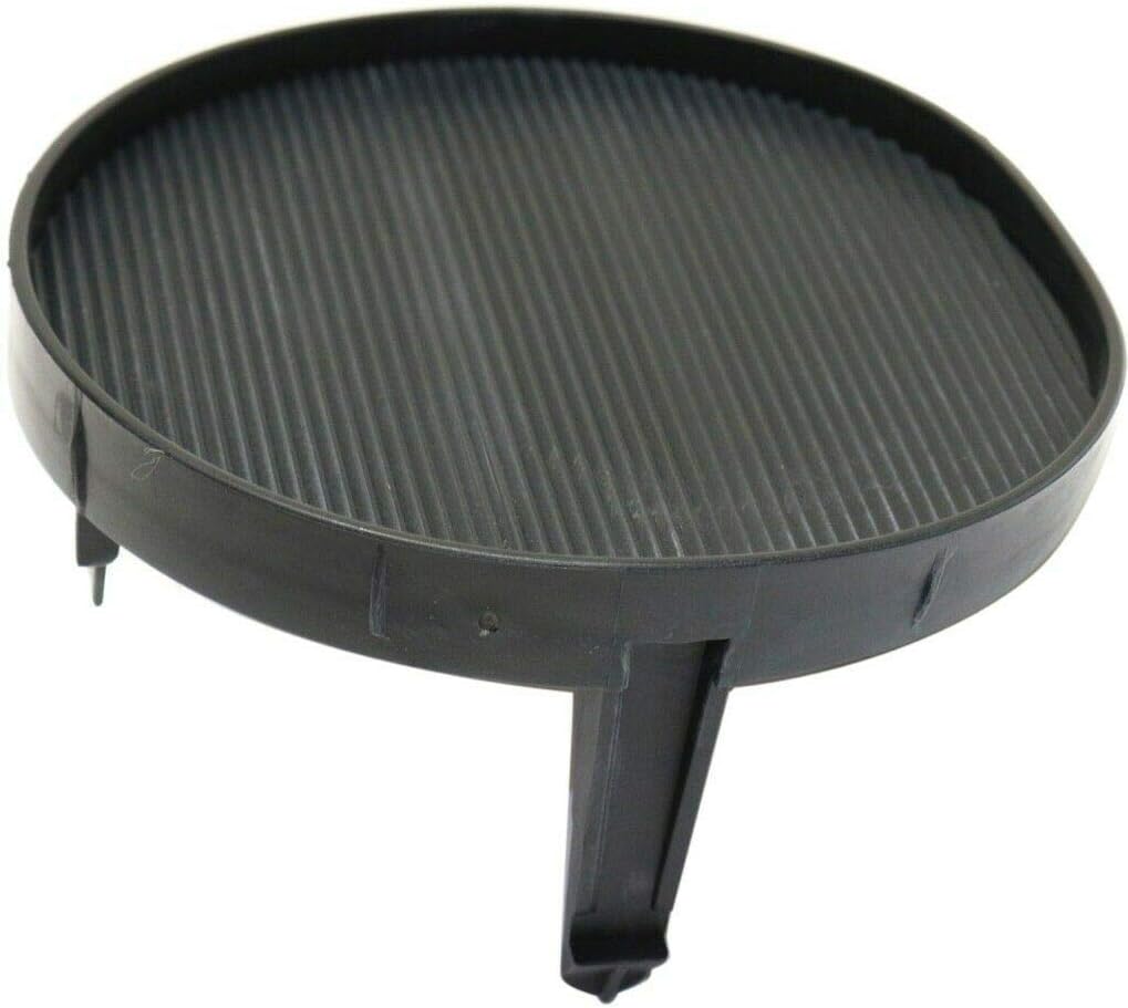 DAT AUTO PARTS Front Right Passenger Side Bumper Fog Light Lamp Hole Cover Grille Molding Trim Round Replacement for 2005-2008 Toyota Matrix Black Textured TO1039121 5212702180