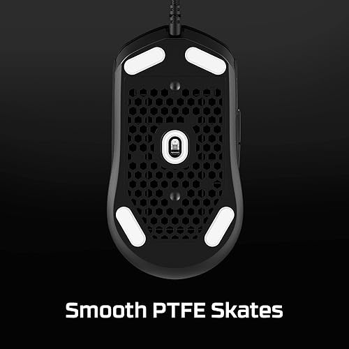 Vista 7 de HyperX Pulsefire Haste 2 - Mouse para juegos con cable, ultraligero, 1.87 oz, frecuencia de sondeo de 8000 Hz, sensor de precisión, cable Hyperflex