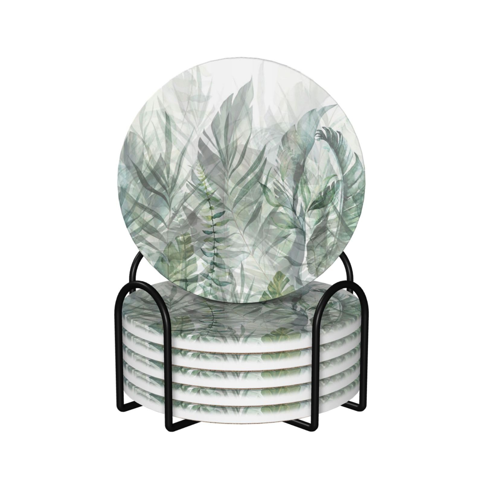 Dessous de verre céramique absorbant pour éviter les taches de verre