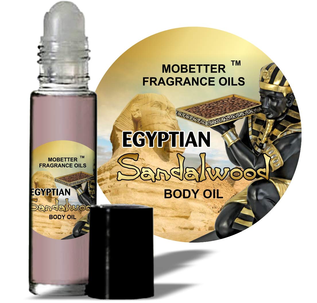 MOBETTER FRAGRANCE OILS Egyptian Sandalwood Fragrance Body Oil 1/3 oz roll on Glass Bottle