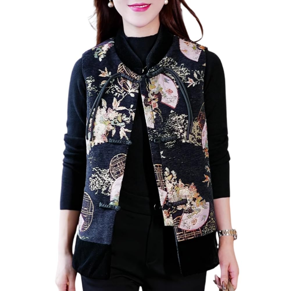 LIXINGHEITANG autumn Womens vest New-Chinese style embroidered for wear