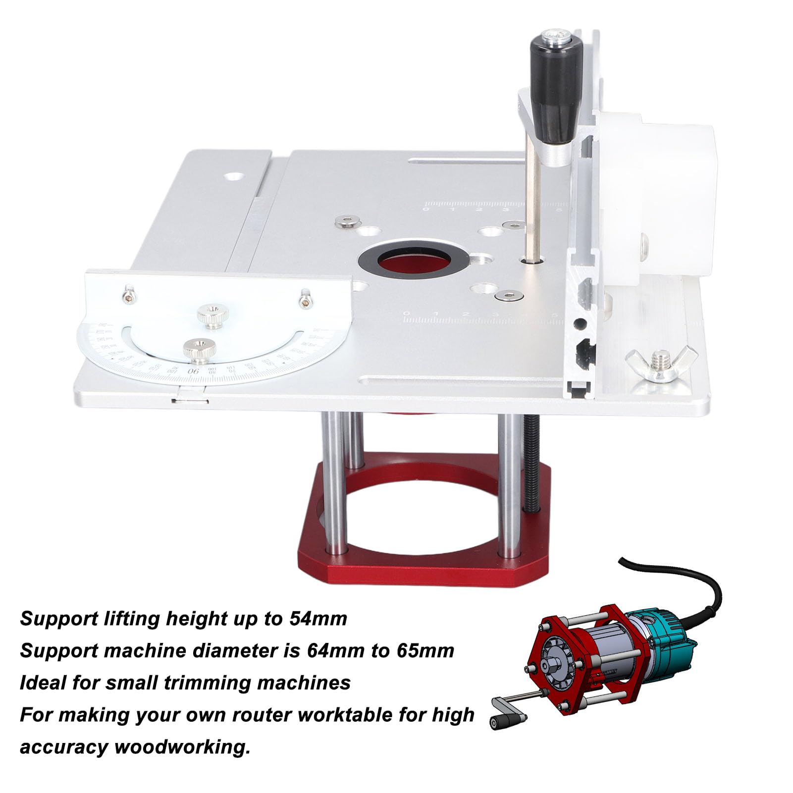Mesa Fresadora Lfit, Mesa Fresadora Lfit Plate Funcionamiento Sencillo para Trabajar la Madera