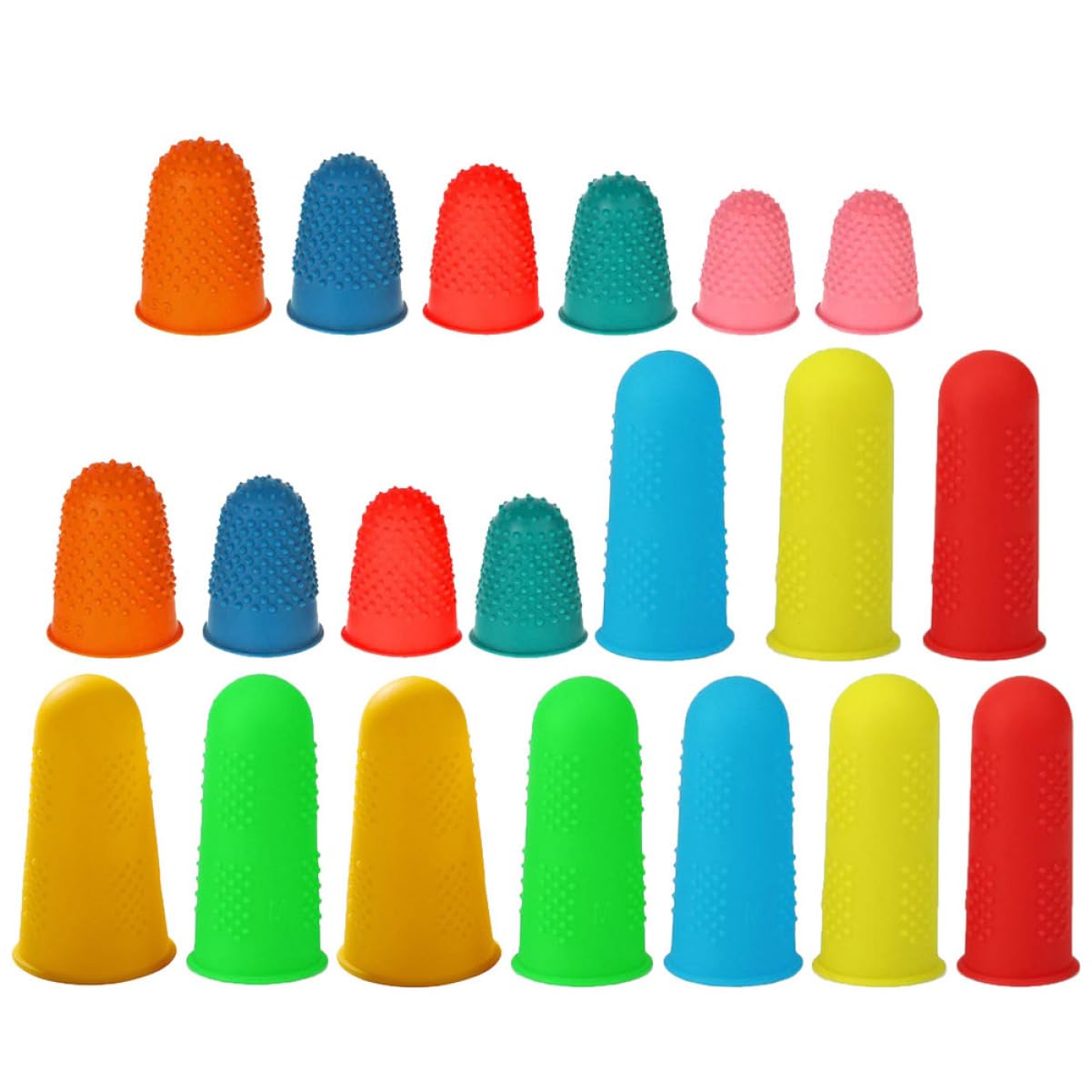 OFFSCH Silicone Protectors 20pcs Multi-Function Wear-Resistant for Kitchen Crafting Gardening