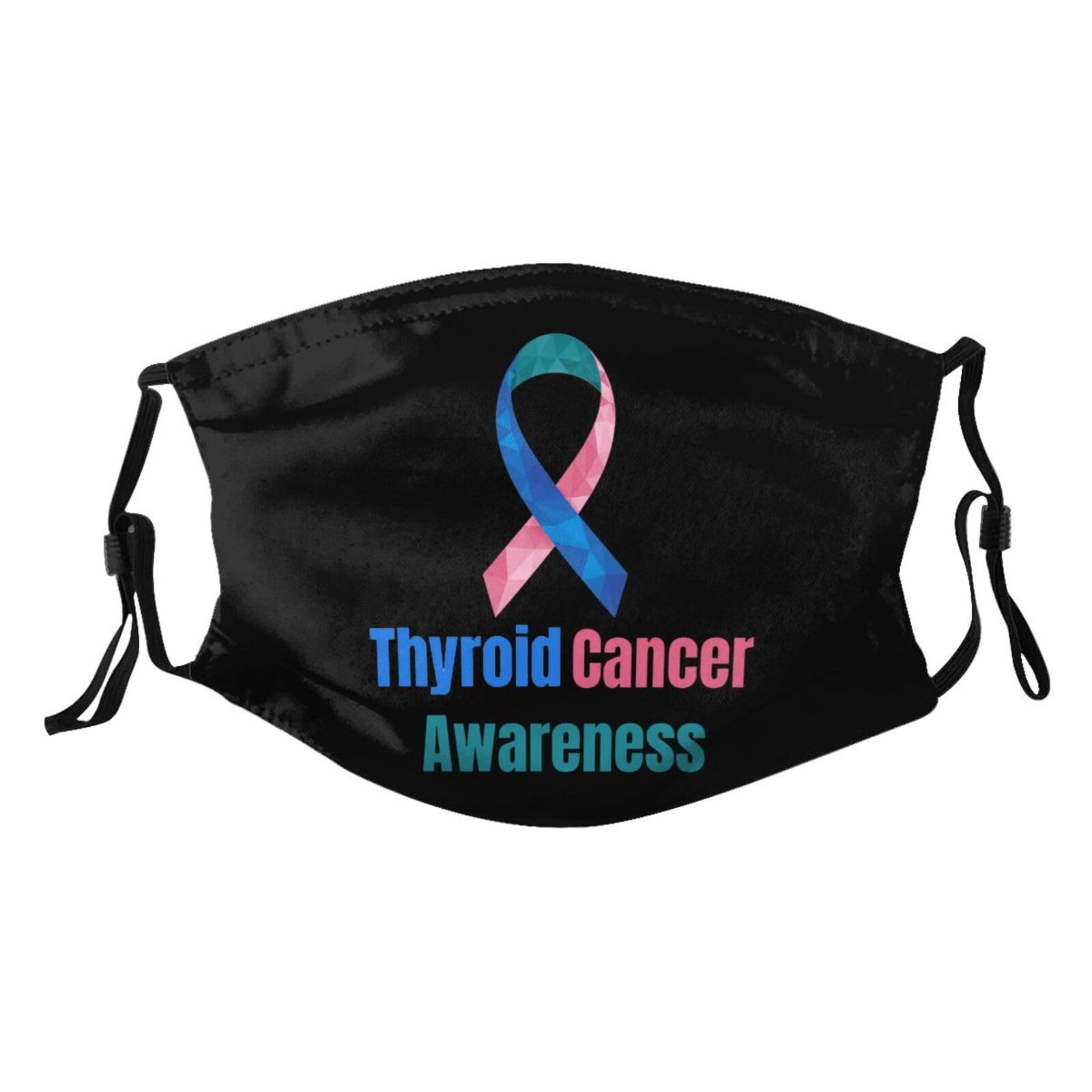Thyroid Cancer Awareness Adult Dust Mask Adjustable Dust Face with 2 Filter45